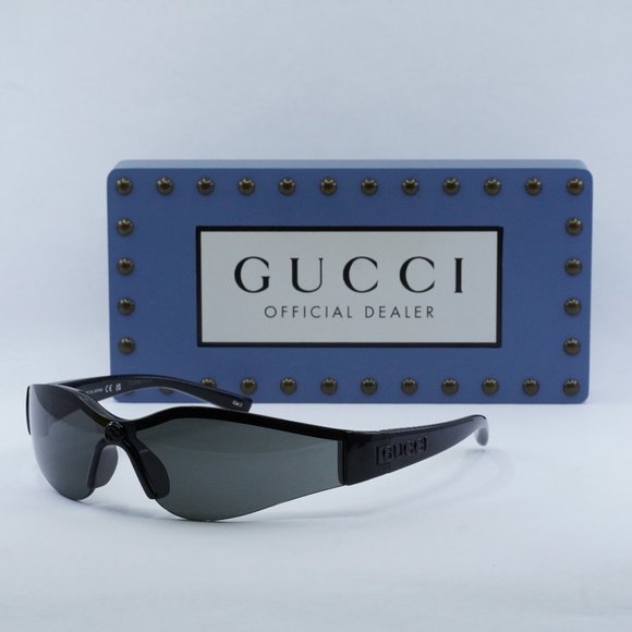 FINAL PRICE NEW GUCCI GG1651S 001 BLACK GREY SUNGLASSES - Picture 1 of 10